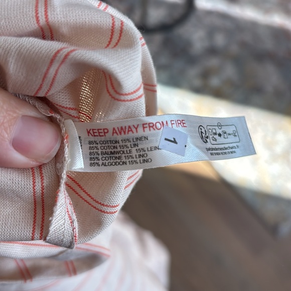 Free People Oversized, Striped Button Down - Picture 6 of 6